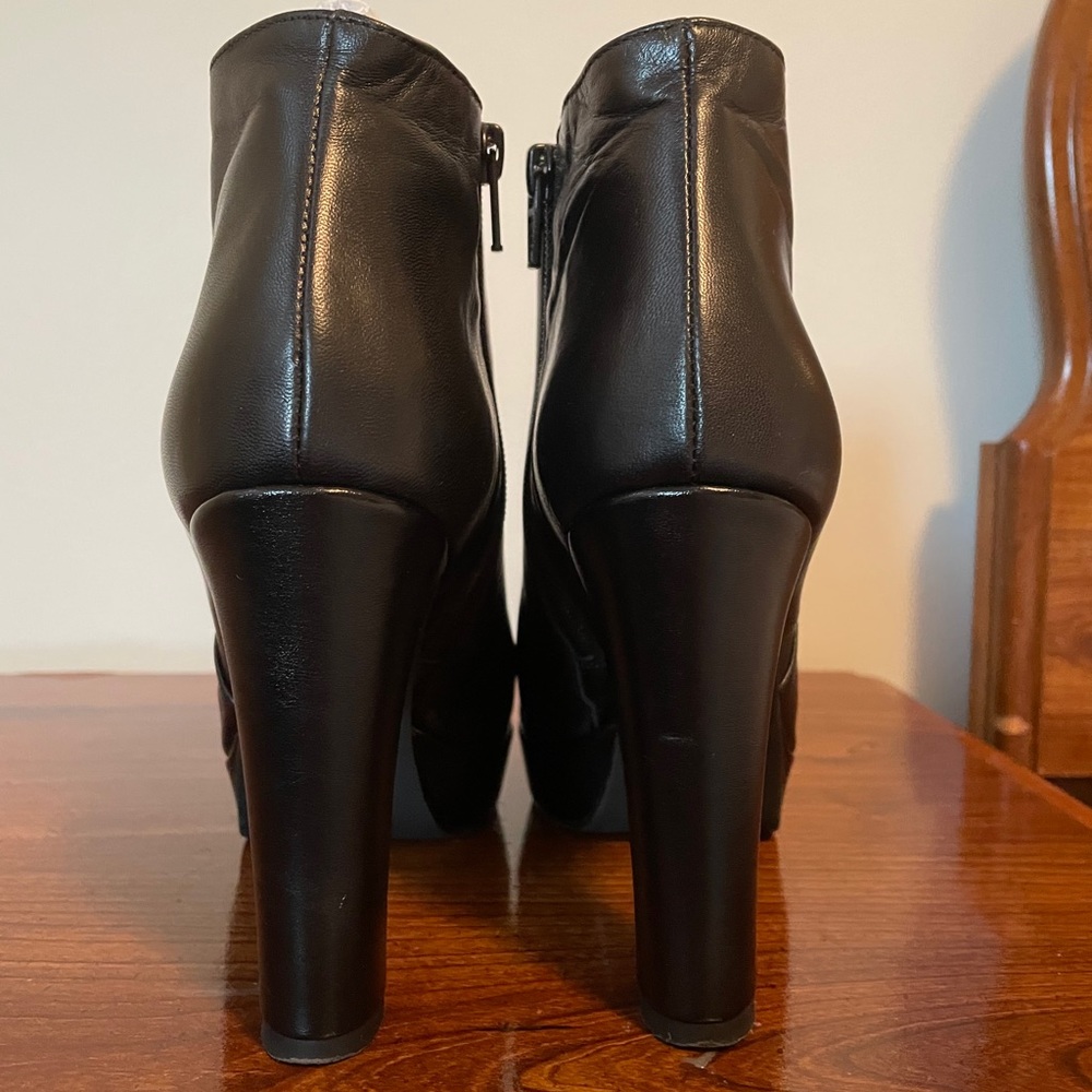 Black Leather Booties from Rome, Italy!